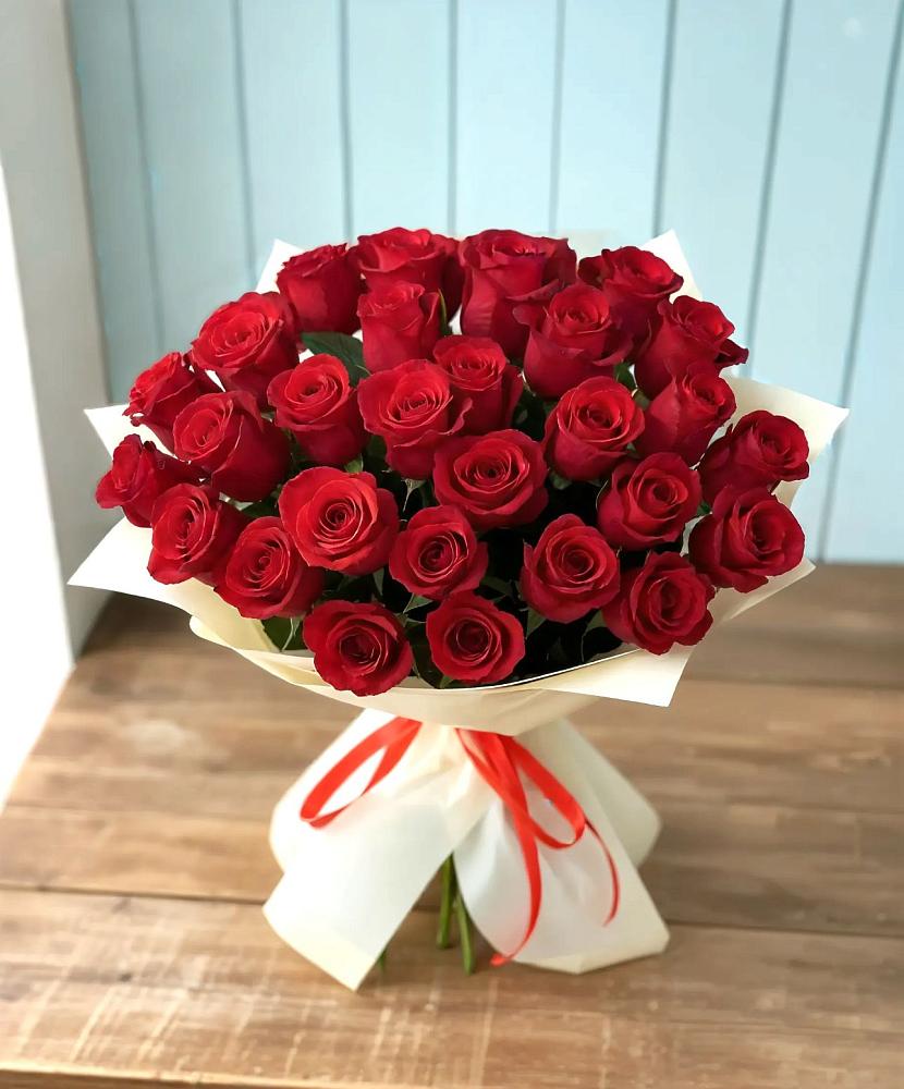 Букет 29 Красных роз в Орджоникидзевском