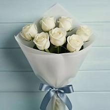 Букет 7 Белых роз Эдлесс Лав #REPLACE_PRED# Орджоникидзевском