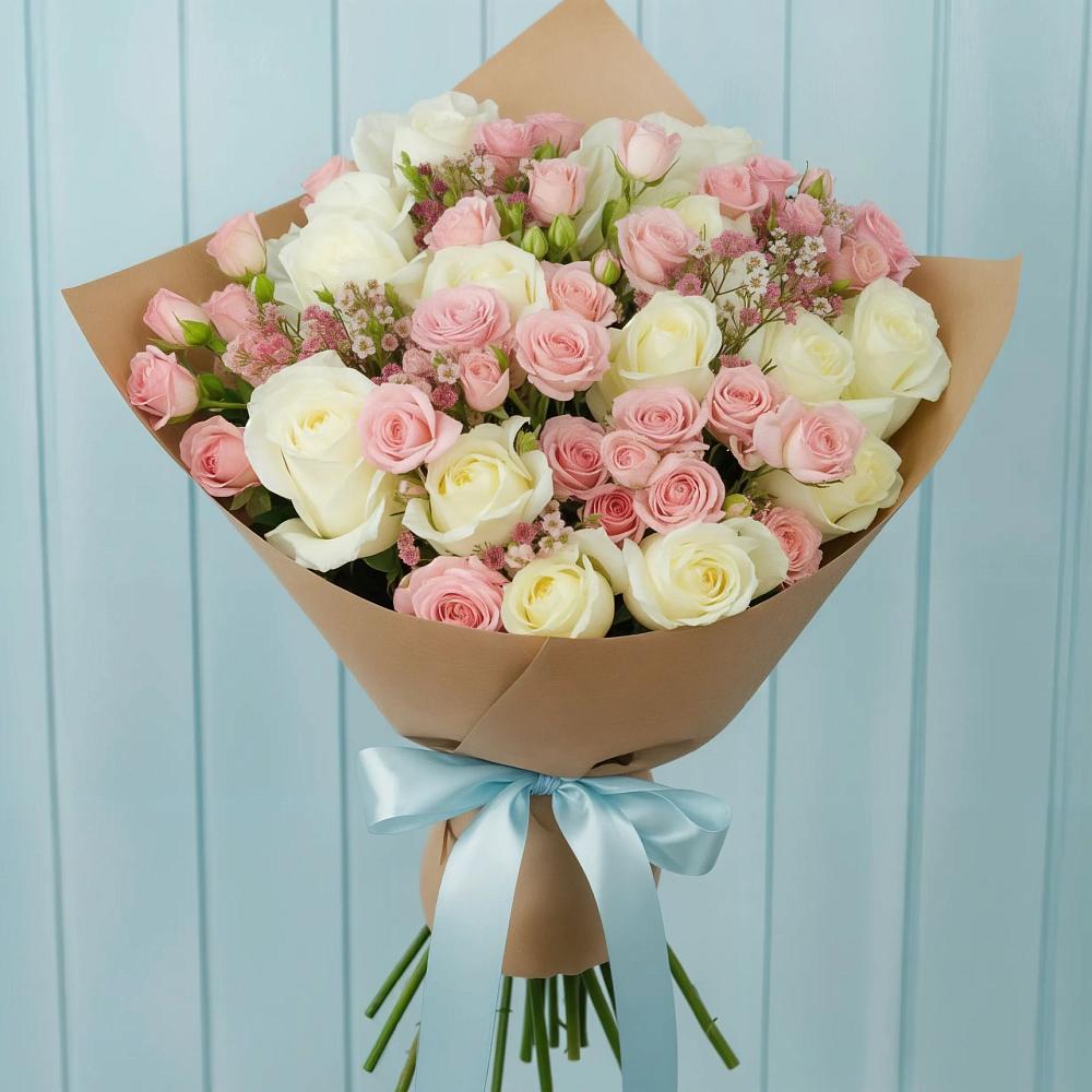 Букет цветов из: Розы в Орджоникидзевском