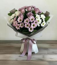Букет цветов из:  Хризантемы и Розы в Орджоникидзевском