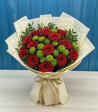 Букет цветов из:  Розы и Хризантемы в Орджоникидзевском